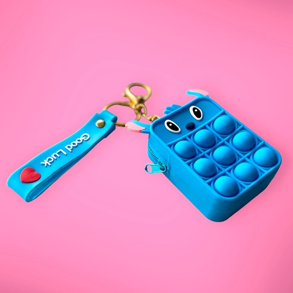 Other - Popitz Good Luck Blue Coin Purse Bag